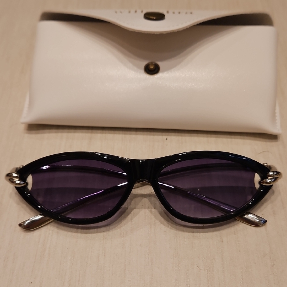 Sunglasses Black Silvet Metal NEW